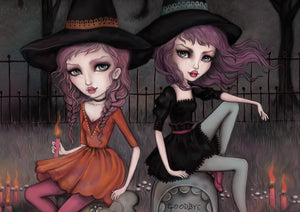 The Graveyard Girls - Fine Art Print