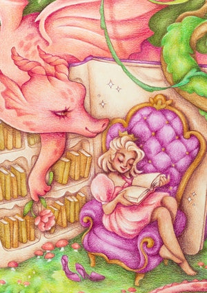 Keeper of Books - Original Illustration