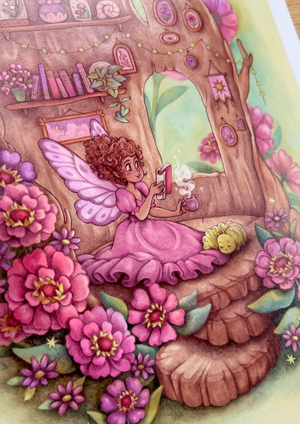 Cosy Book Nook - Fine Art Print