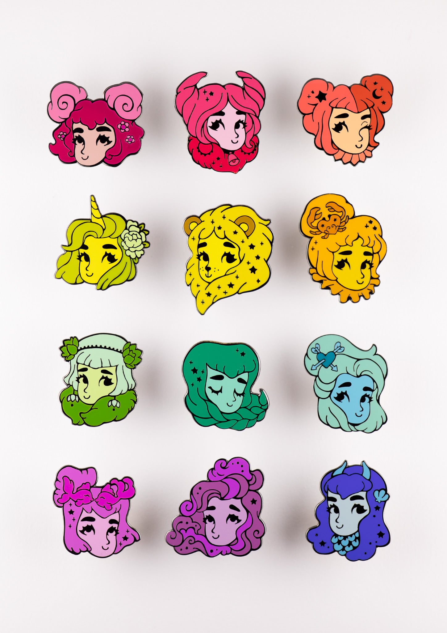 Star Sign Sweeties Enamel Pins