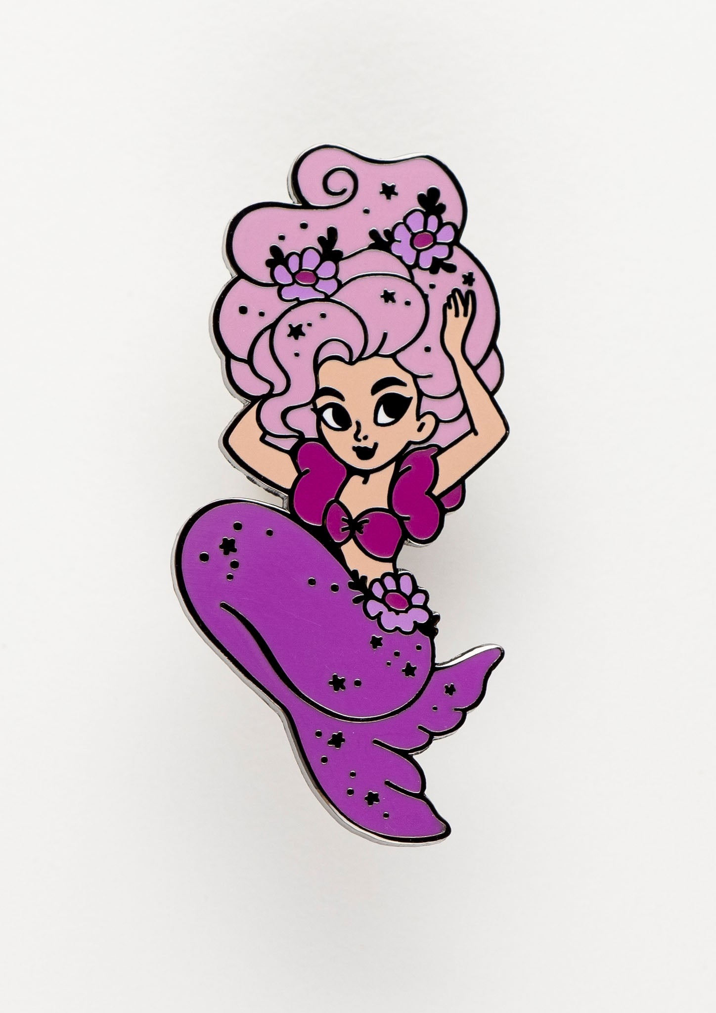 Daisy Meringue Mermaid Enamel Pin
