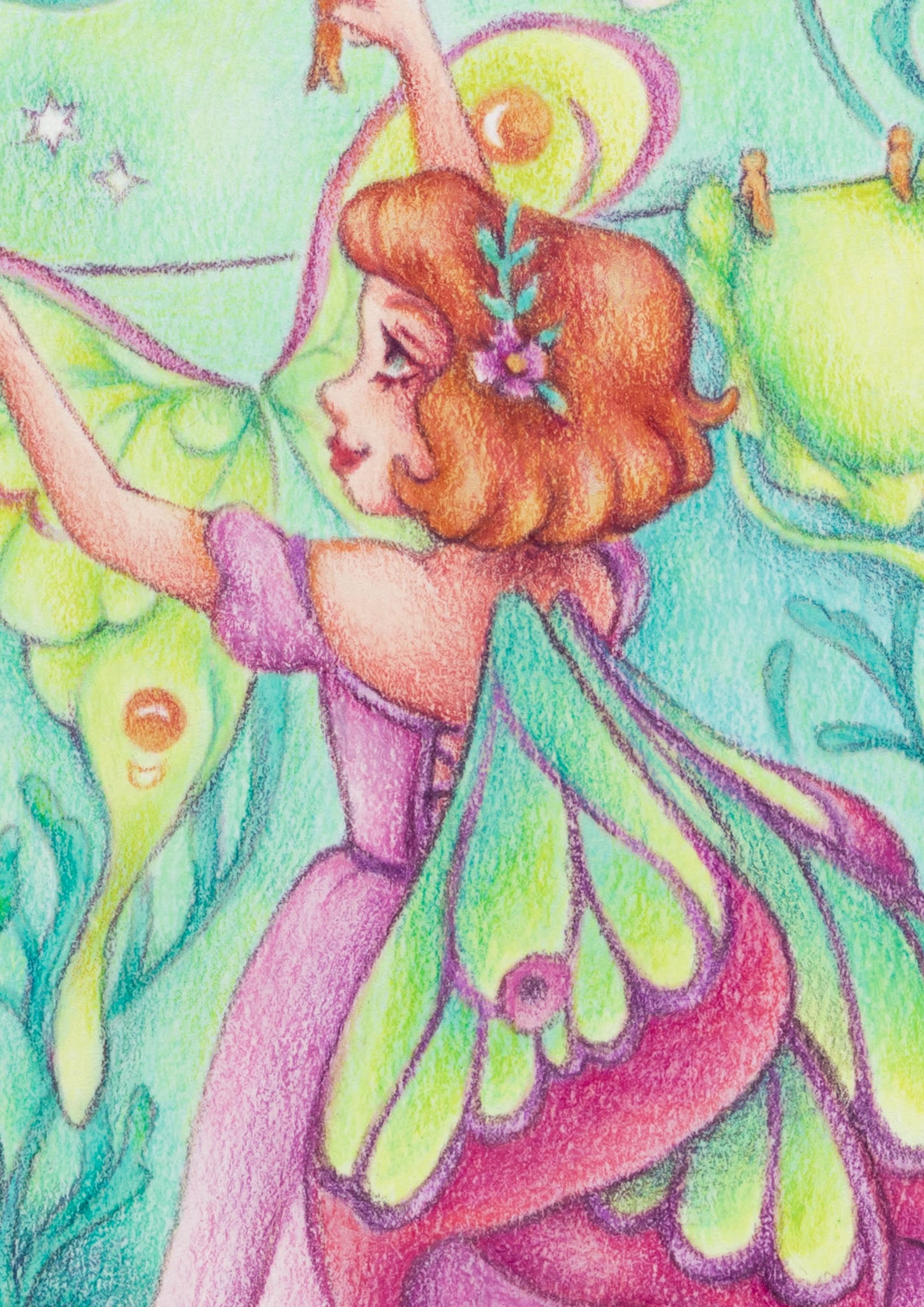 絵画 Moth Girl #004-1 絵画 Moth Girl #004-1 Moth Girl by Julie Peterson Shea | Artwork