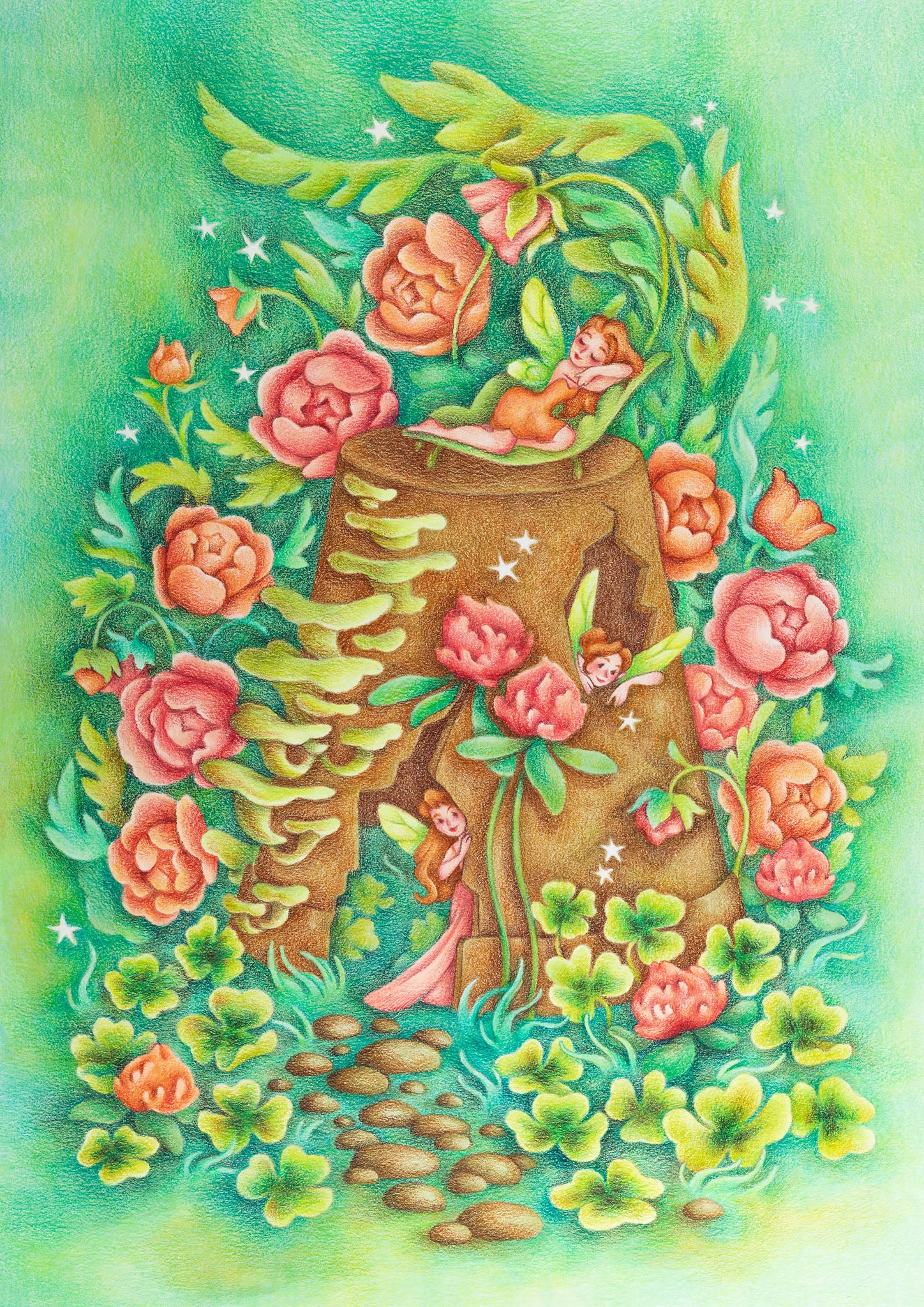 Flowerpot Faeries - Original Illustration